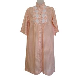 Vintage Model's Coat Size 10 Western Quilted Gingham Cotton Lightweight …